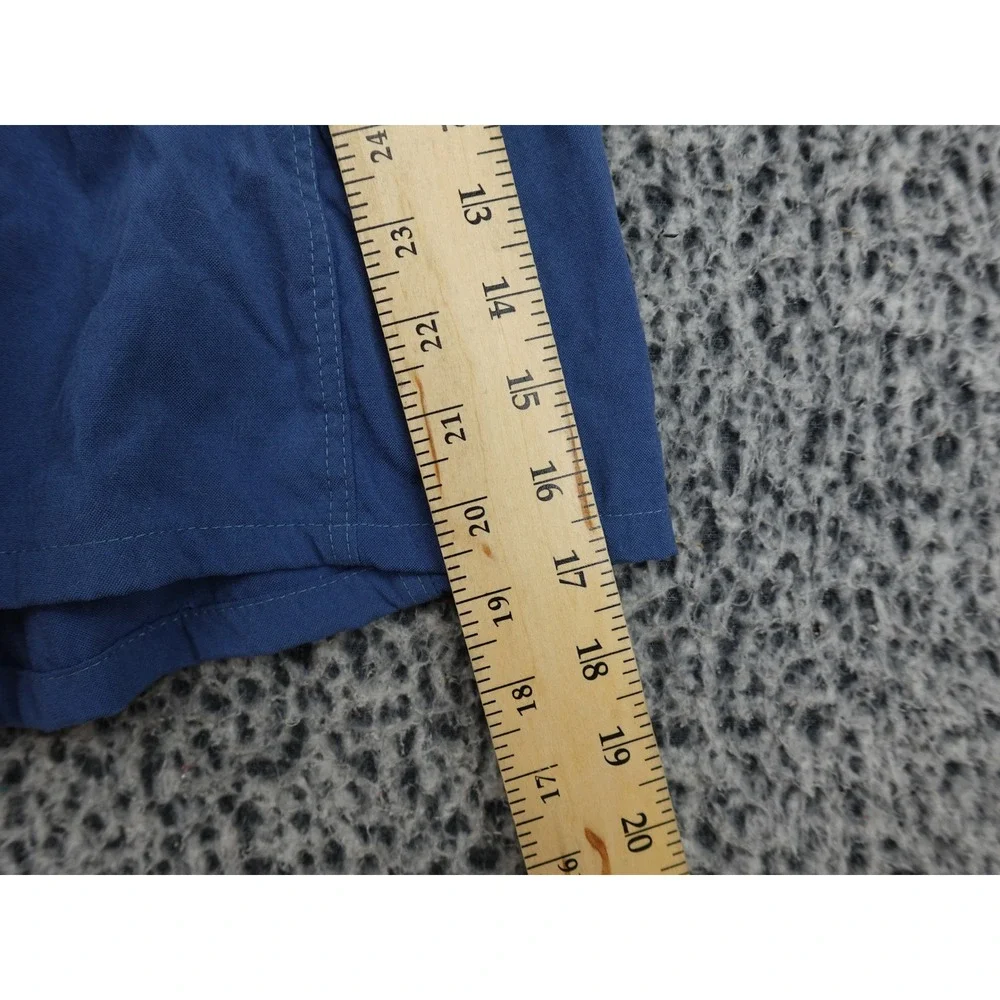 LL Bean Bike Shorts Mens Medium Blue Good Vintage Padded Cycling Made in USA